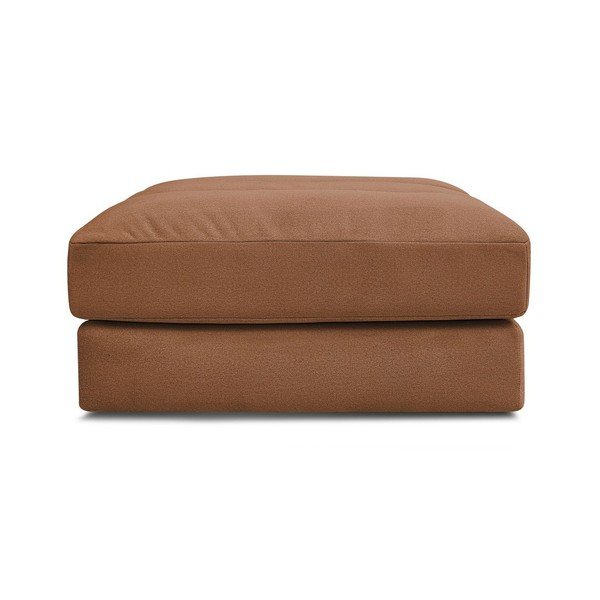 Taburet portocaliu cu tapițerie din catifea Sierra – Bobochic Paris