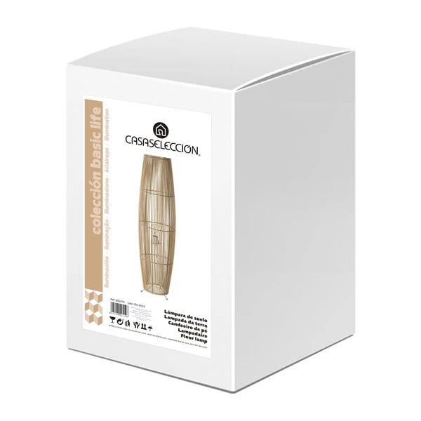 Lampadar cu abajur din bambus (înălțime 88 cm) Natural Way – Casa Selección-image-4