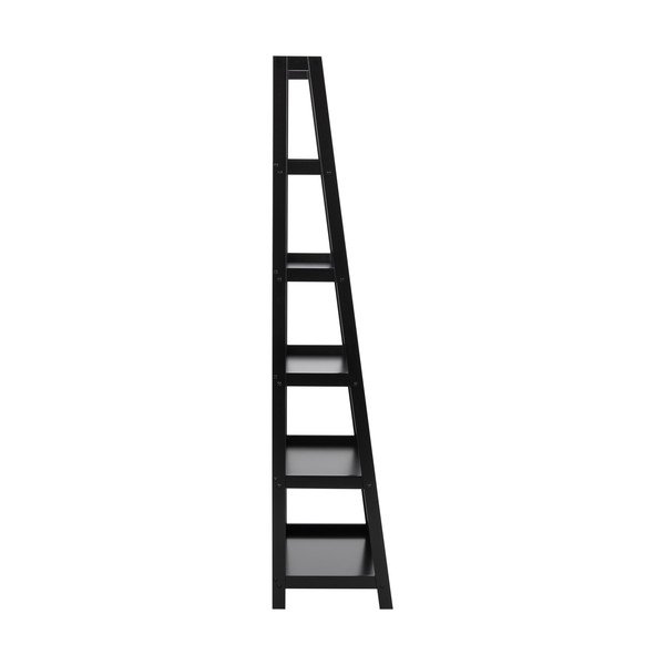 Bibliotecă Actona Wally, înălțime 180 cm, negru-image-3