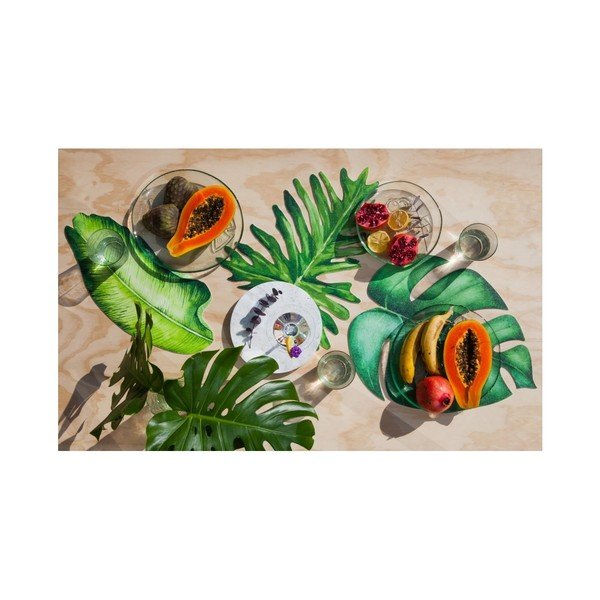 Suport decorativ pentru farfurie Madre Selva Tila, verde-image-1