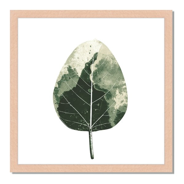 Tablou înrămat Liv Corday Scandi Old Leaf, 40 x 40 cm