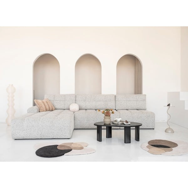 Colțar modular bej extensibil/cu spațiu de depozitare (cu colț pe partea stângă) Lulu – Miuform-image-1