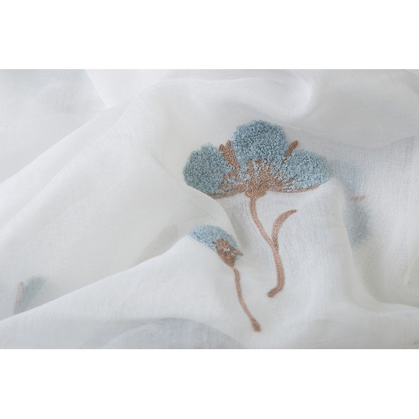 Perdea albă/albastră 140x260 cm Elba – Mendola Fabrics-image-2