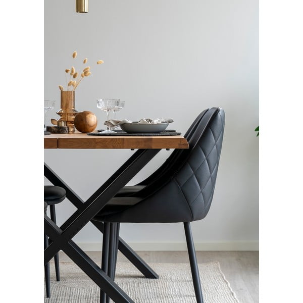 Masă dining cu blat din lemn masiv de stejar House Nordic Toulon, 140 x 95 cm-image-1