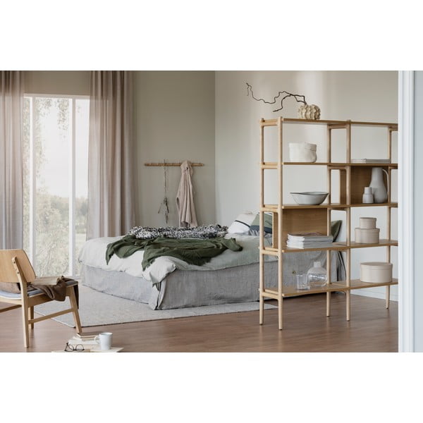 Bibliotecă din furnir de stejar Rowico Holton-image-3