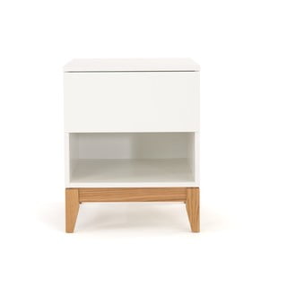 Măsuță auxiliară Woodman Blanco, alb