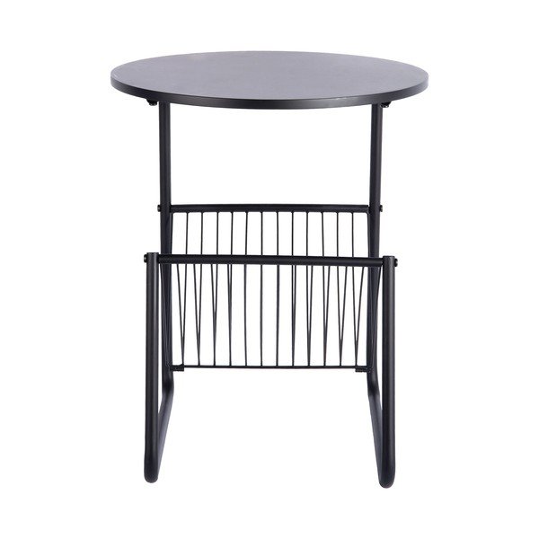 Măsuță auxiliară rotundă din metal ø 40 cm Riqueza Revista – Leitmotiv-image-4