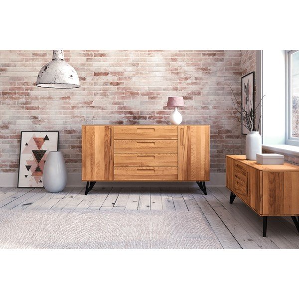 Comodă înaltă din lemn de fag 182x100 cm Golo - The Beds-image-1