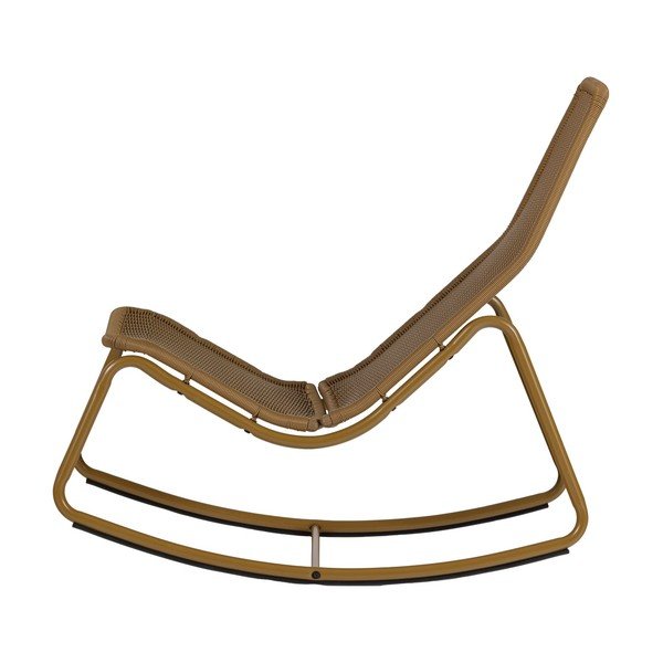 Fotoliu de grădină galben ocru din ratan artificial Tom – WOOOD-image-2