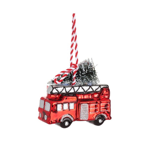 Ornament de Crăciun lucrat manual 8 cm Fire Engine – Sass & Belle