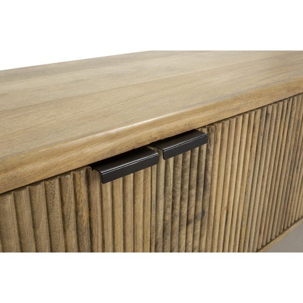 Comodă TV în culoare naturală din lemn de mango 190x50x40 cm Mundra – MOME-image-3