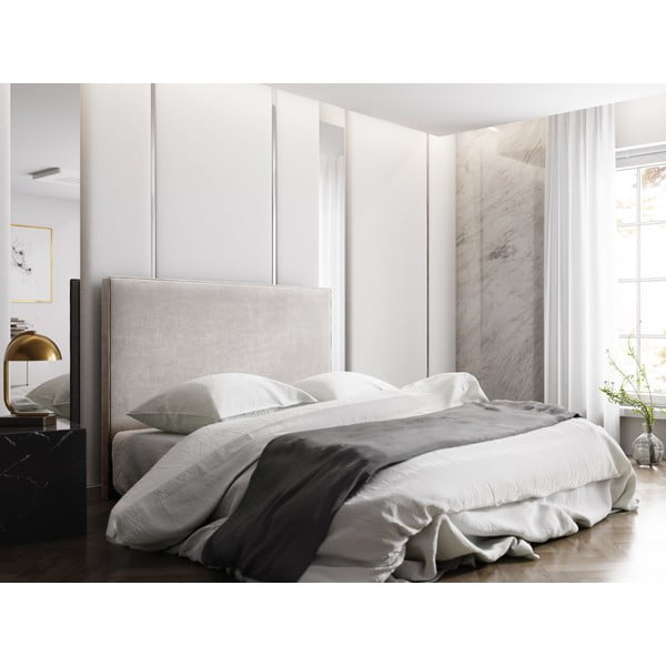 Tăblie de pat bej 200x120 cm Natalia – Milo Casa-image-3