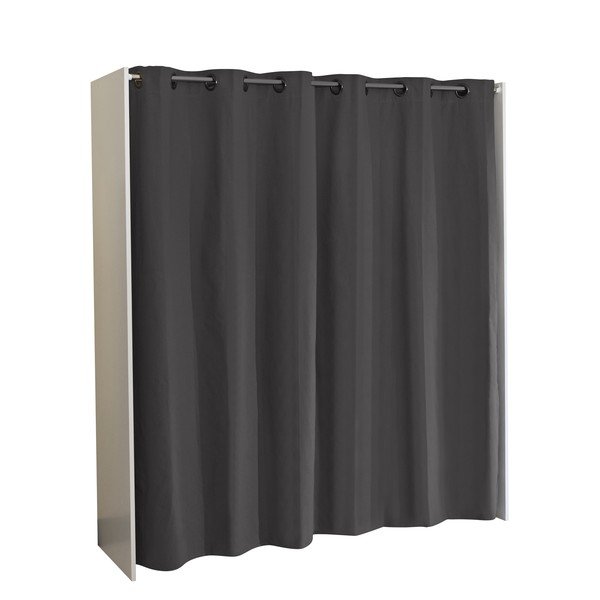 Dulap alb-negru 160x182 cm Tom - TemaHome -image-3