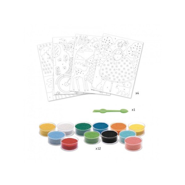 Set artistic cu nisip Djeco Girls-image-1