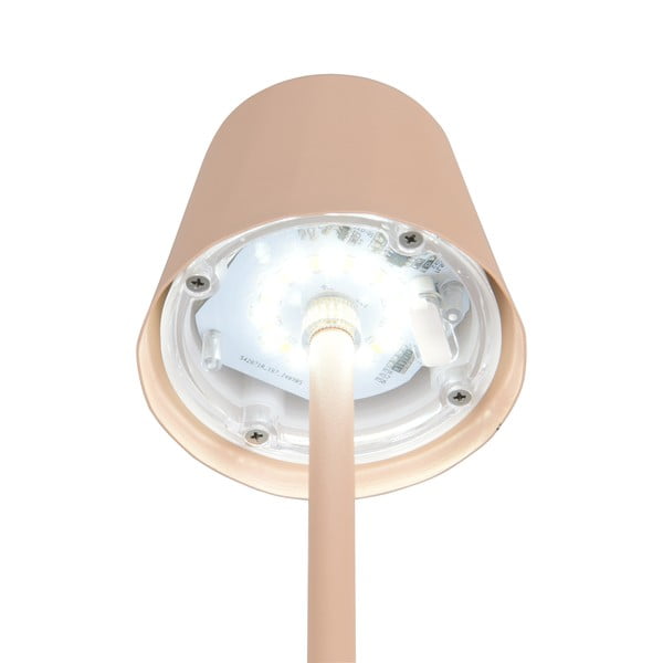 Veioză crem LED cu abajur din metal (înălțime 21 cm) Diaz – Trio-image-4