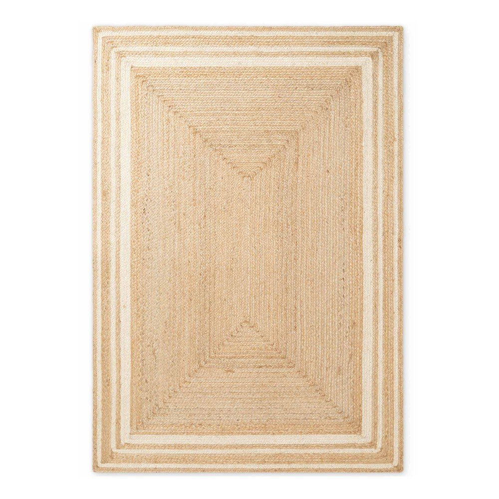 Covor crem/în culoare naturală reversibil/țesut manual din iută 80x150 cm Looma – Hanse Home