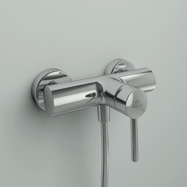 Baterie argintiu-lucios pentru duș/cu montare pe perete Ceraline – Ideal Standard-image-1