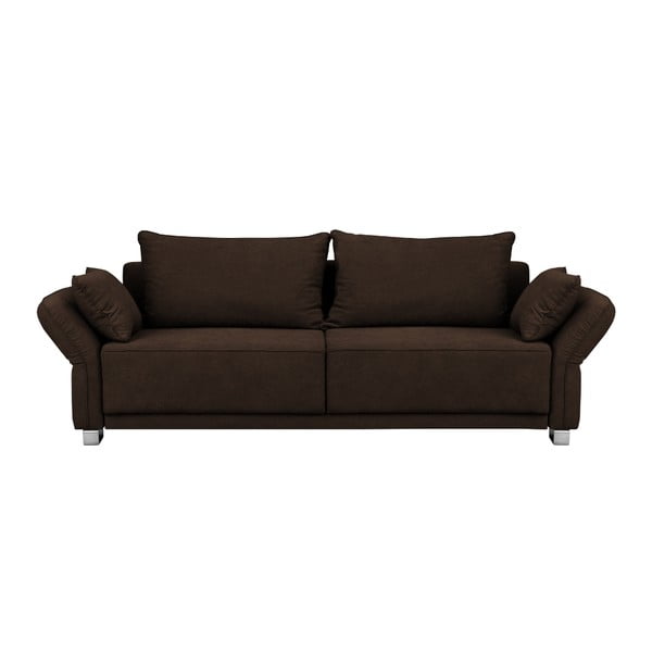 Canapea extensibilă cu spațiu de depozitare Windsor & Co Sofas Casiopeia, maro, 245 cm