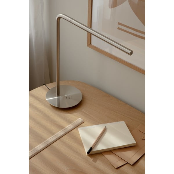Veioză argintie LED cu intensitate reglabilă din metal (înălțime 46 cm) Omni Table – UMAGE-image-3