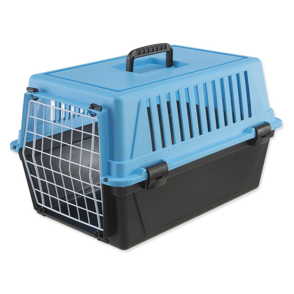 Cușcă / geantă pentru transport animale de companie neagră/albastru-deschis pentru animale de companie 37x58 cm Ferplast Atlas 20 – Plaček Pet Products