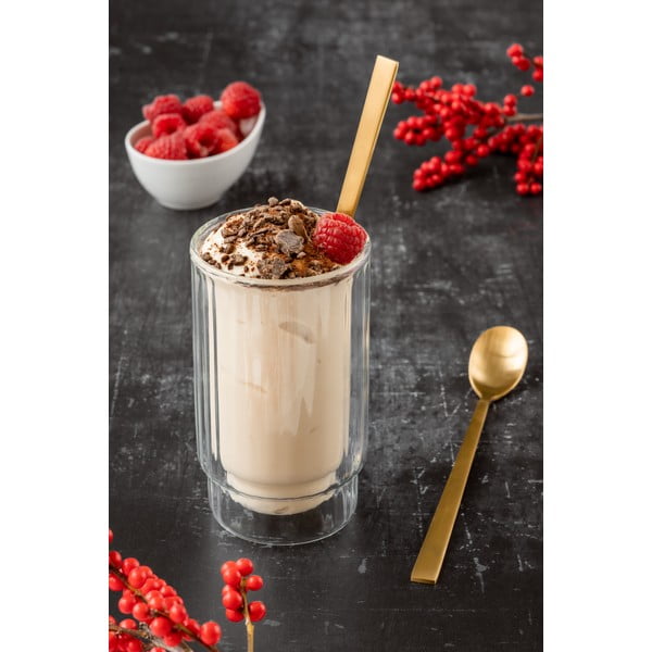 Set 2 pahare cu pereți dubli Vialli Design, 300 ml-image-1