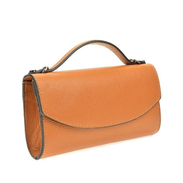 Geantă din piele Roberta M Pisa, maro-image-1