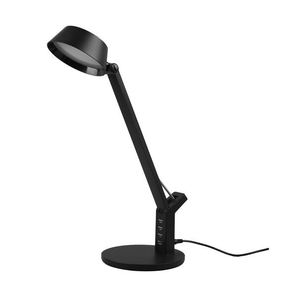 Veioză negru-mat LED cu intensitate reglabilă (înălțime 40 cm) Ava – Trio