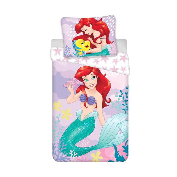 Lenjerie de pat pentru copii din bumbac pentru pat de o persoană 140x200 cm Ariela "Pink" – Jerry Fabrics
