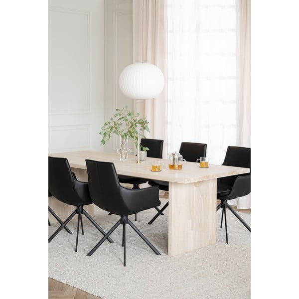 Masă de dining din lemn masiv de stejar 240x95 cm Emmett - Rowico-image-2