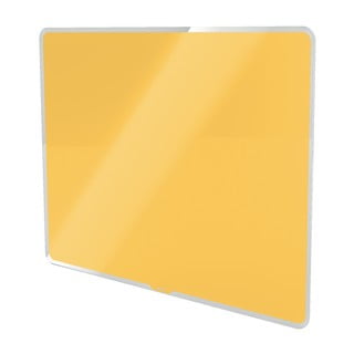 Tablă magnetică din sticlă Leitz Cosy, 80 x 60 cm, galben