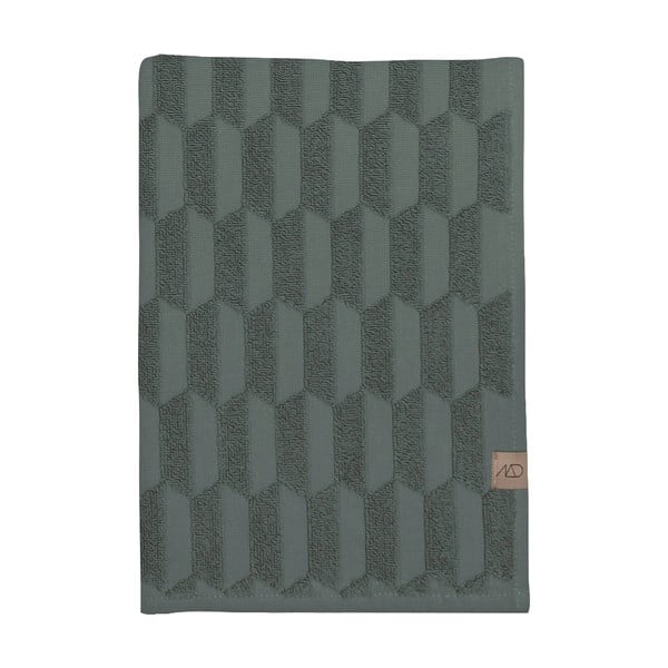 Prosop verde închis din bumbac 50x95 cm Geo – Mette Ditmer Denmark