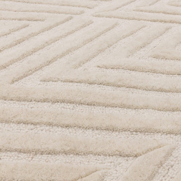 Covor crem din lână 120x170 cm Hague – Asiatic Carpets-image-3