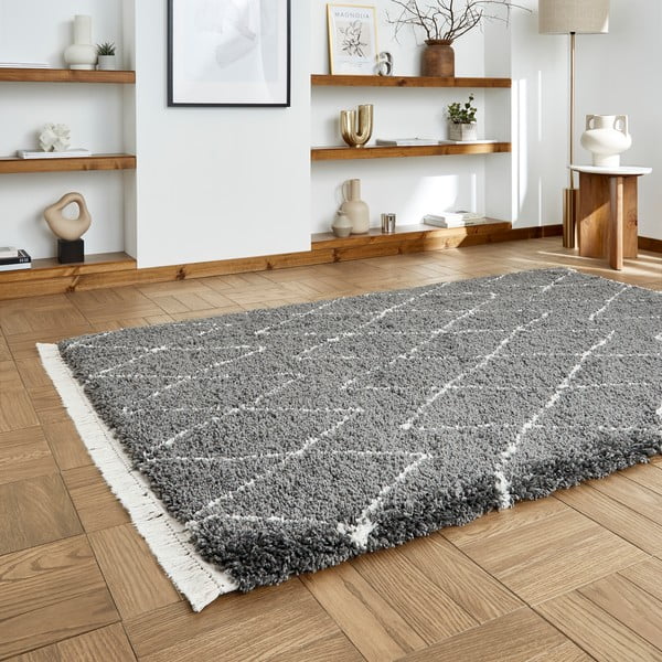 Covor gri închis 120x170 cm Boho – Think Rugs-image-2