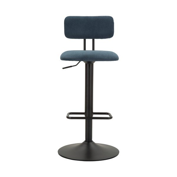 Scaun de bar albastru petrol/negru cu înălțime ajustabilă (înălțime șezut 61 cm) Tina – Mauro Ferretti-image-2