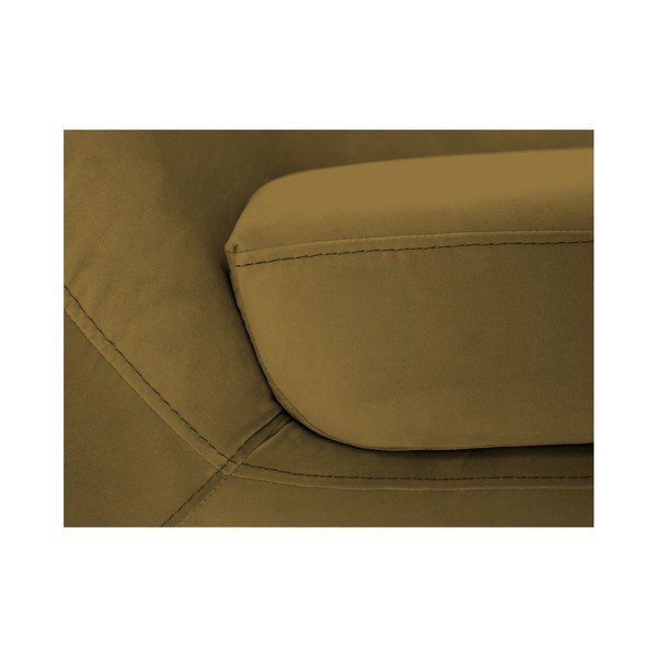 Canapea cu 2 locuri Mazzini Sofas Amelie, auriu-image-1