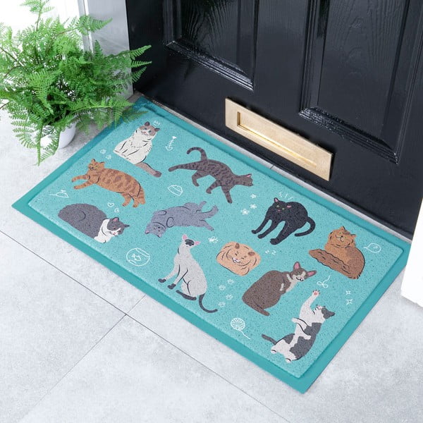 Covoraș de intrare 40x70 cm Cats – Artsy Doormats-image-1