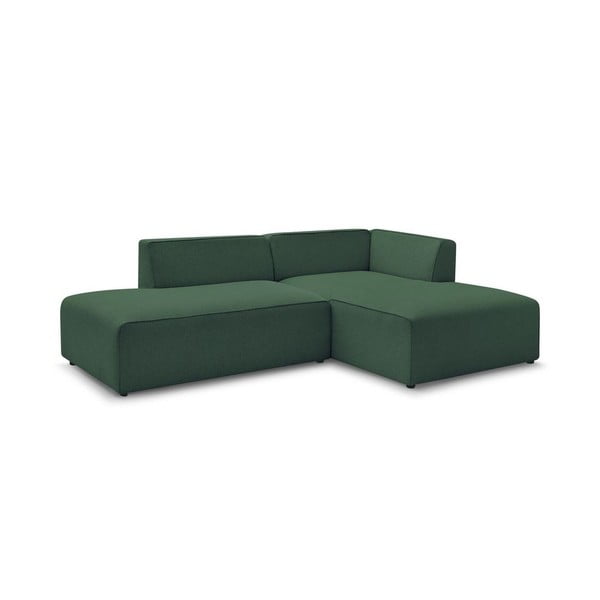 Colțar modular verde (cu colț pe partea dreaptă/în formă de ”L”) Megeve – Bobochic Paris-image-3