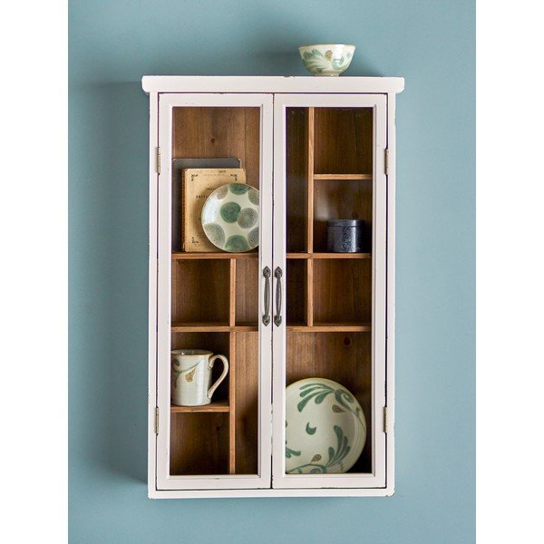 Vitrină albă din lemn de brad 50x80x14 cm Hazem – Bloomingville-image-2