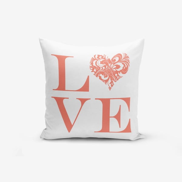 Față de pernă Minimalist Cushion Covers Love Flower, 45 x 45 cm