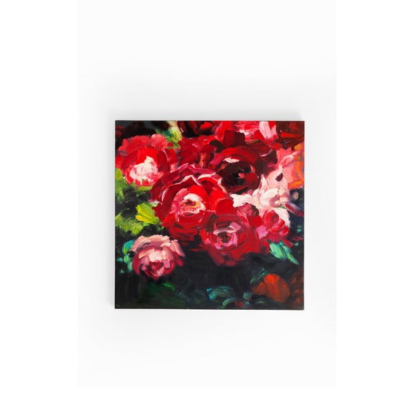 Tablou Kare Design Roses, 100 x 100 cm