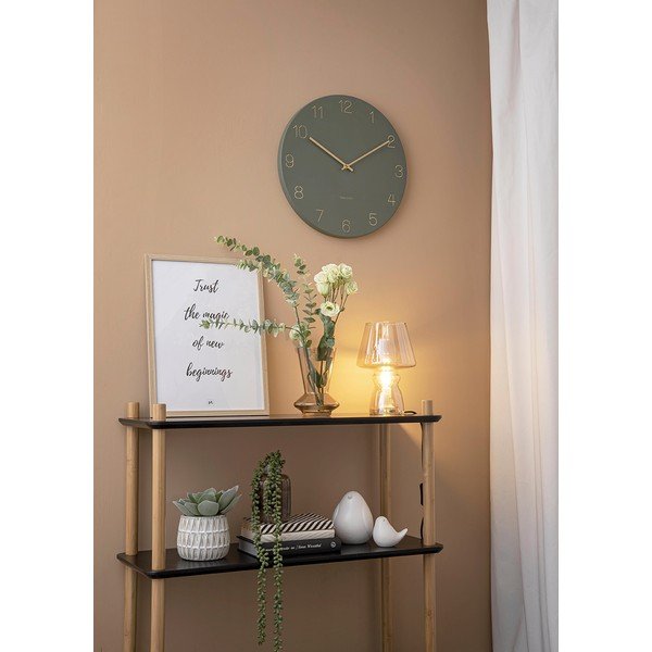 Veioză din sticlă Leitmotiv Glass, înălțime 25 cm, galben muștar-image-1