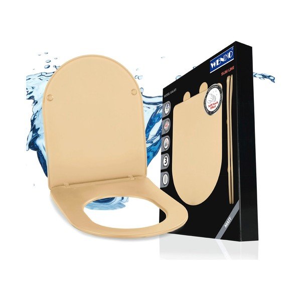 Capac WC 36 x 46 cm Easy-Close (cu închidere automată) Galati – Wenko