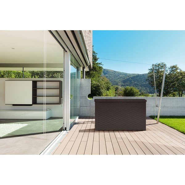 Cutie de depozitare pentru grădină maro închis Java – Keter-image-1