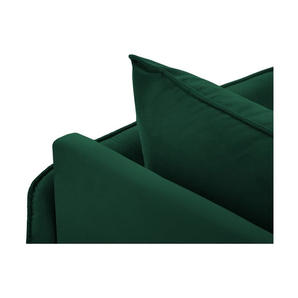 Șezlong verde închis cu tapițerie din catifea (cu colțar pe partea dreaptă) Vienna – Cosmopolitan Design-image-4