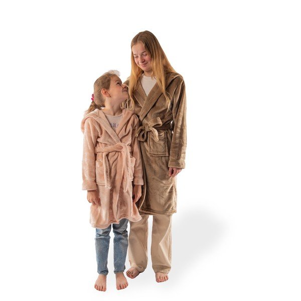 Halat pentru copii maro din micropluș/cocolino Delux – Tiseco Home Studio-image-1