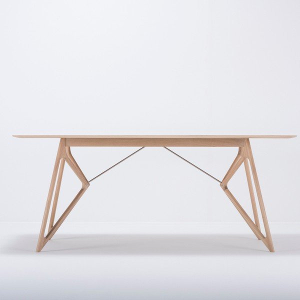Masă de dining cu blat din lemn de stejar 180x90 cm Tink - Gazzda-image-3
