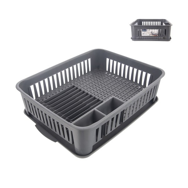 Scurgător de vase gri din plastic – Orion-image-4
