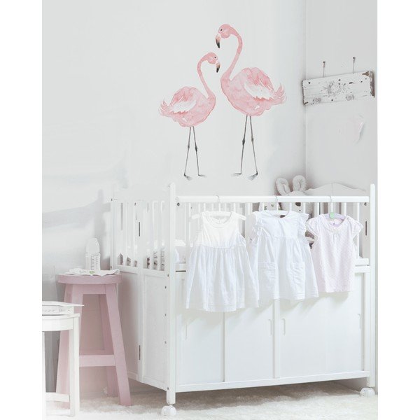 Autocolant pentru perete Dekornik Flamingos, 55 x 55 cm-image-1