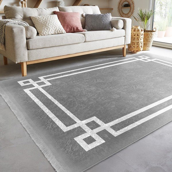 Covor gri 160x230 cm – Mila Home-image-1