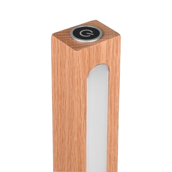 Lampadar negru/în culoare naturală LED (înălțime 115 cm) Bellari – Trio-image-4